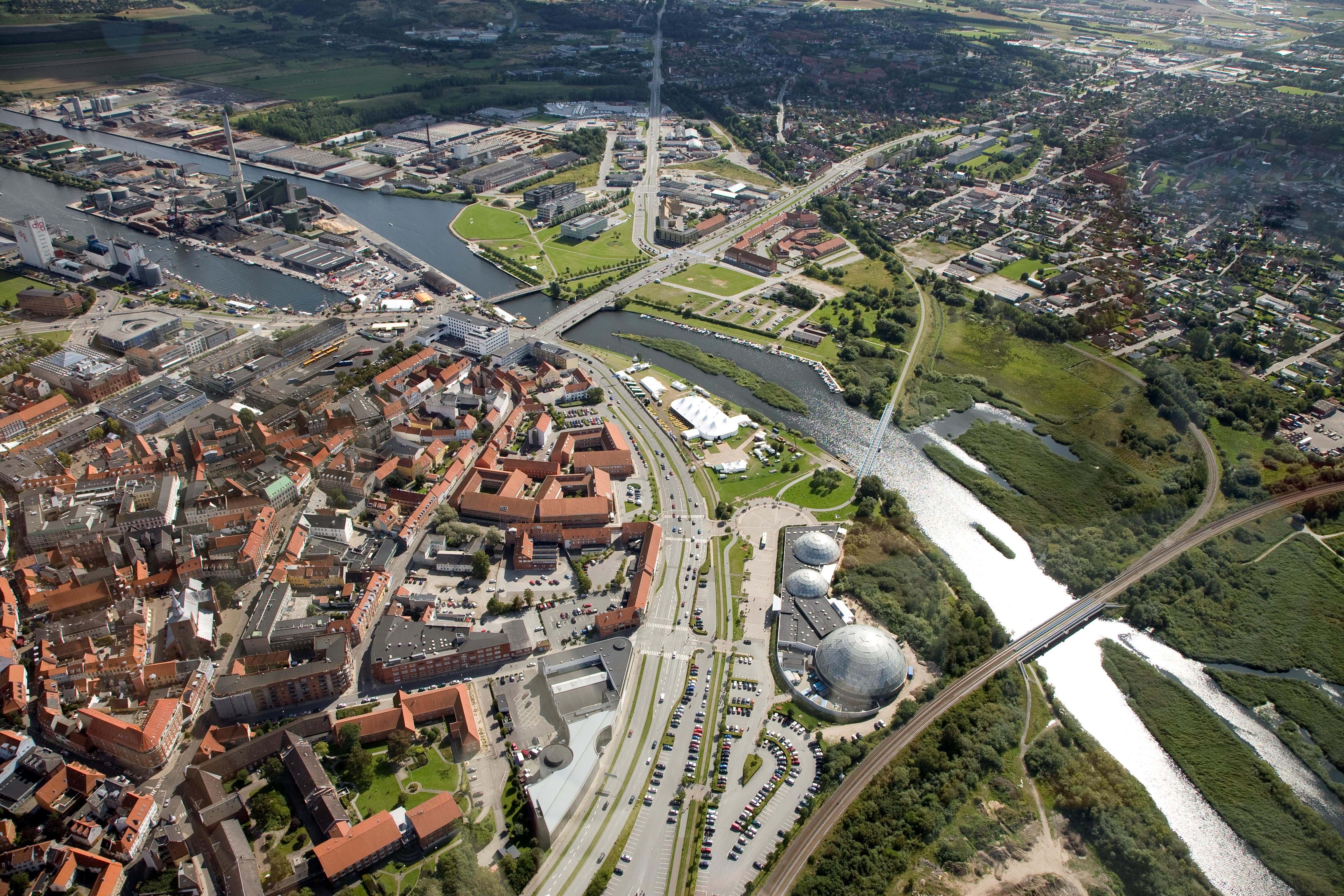 Randers set fra luften